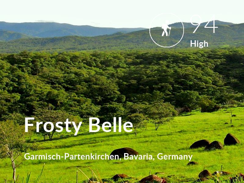 Hiking comfort level is 94 in Frosty Belle