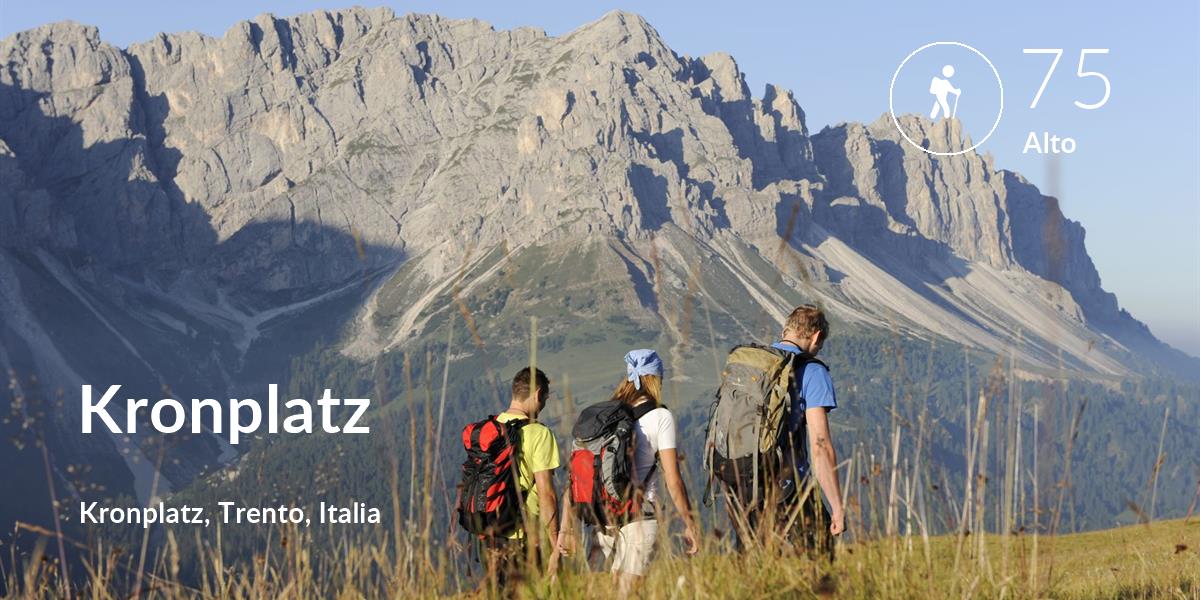 Senderismo comfort level is 75 in Kronplatz