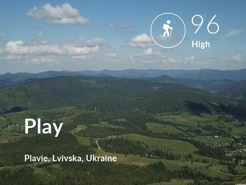 Hiking comfort level is 96 in Play