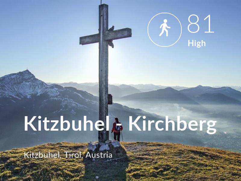 Walking comfort level is 81 in Kitzbuhel - Kirchberg