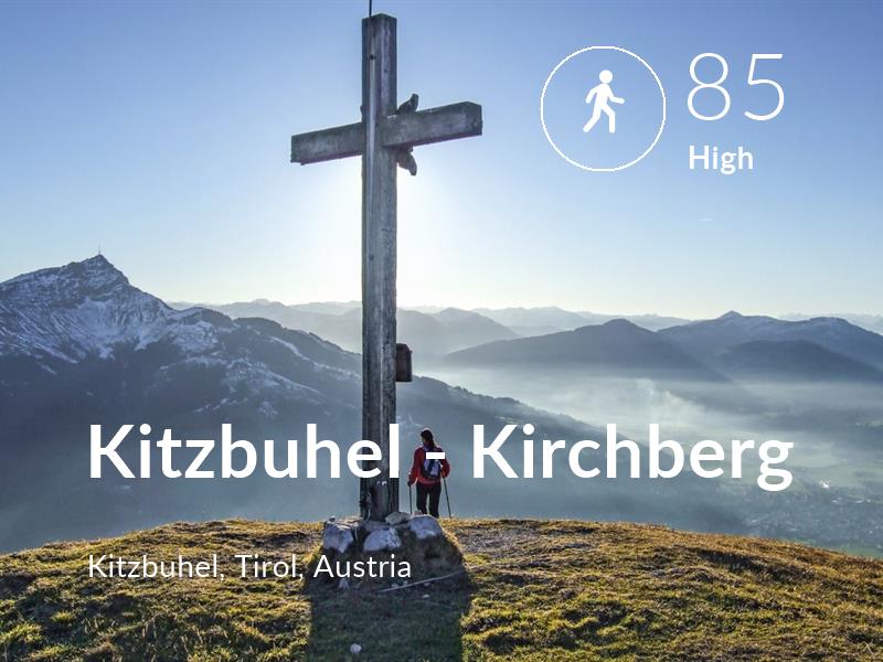Walking comfort level is 85 in Kitzbuhel - Kirchberg