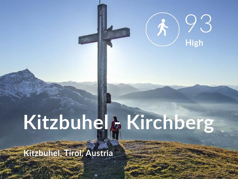 Walking comfort level is 93 in Kitzbuhel - Kirchberg