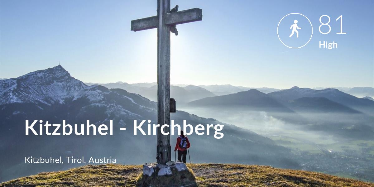 Walking comfort level is 81 in Kitzbuhel - Kirchberg