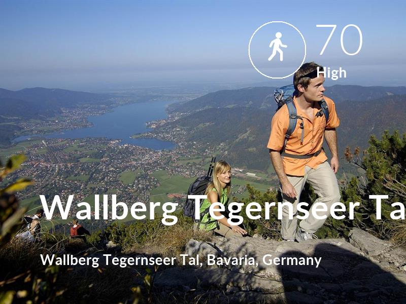 Walking comfort level is 70 in Wallberg Tegernseer Tal