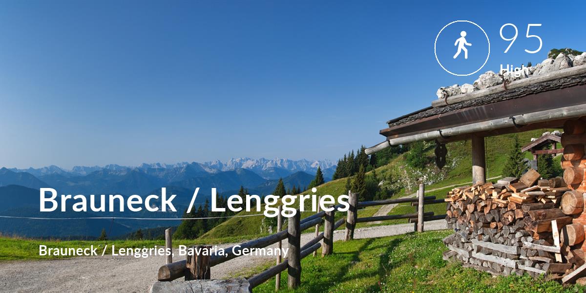 Walking comfort level is 95 in Brauneck / Lenggries