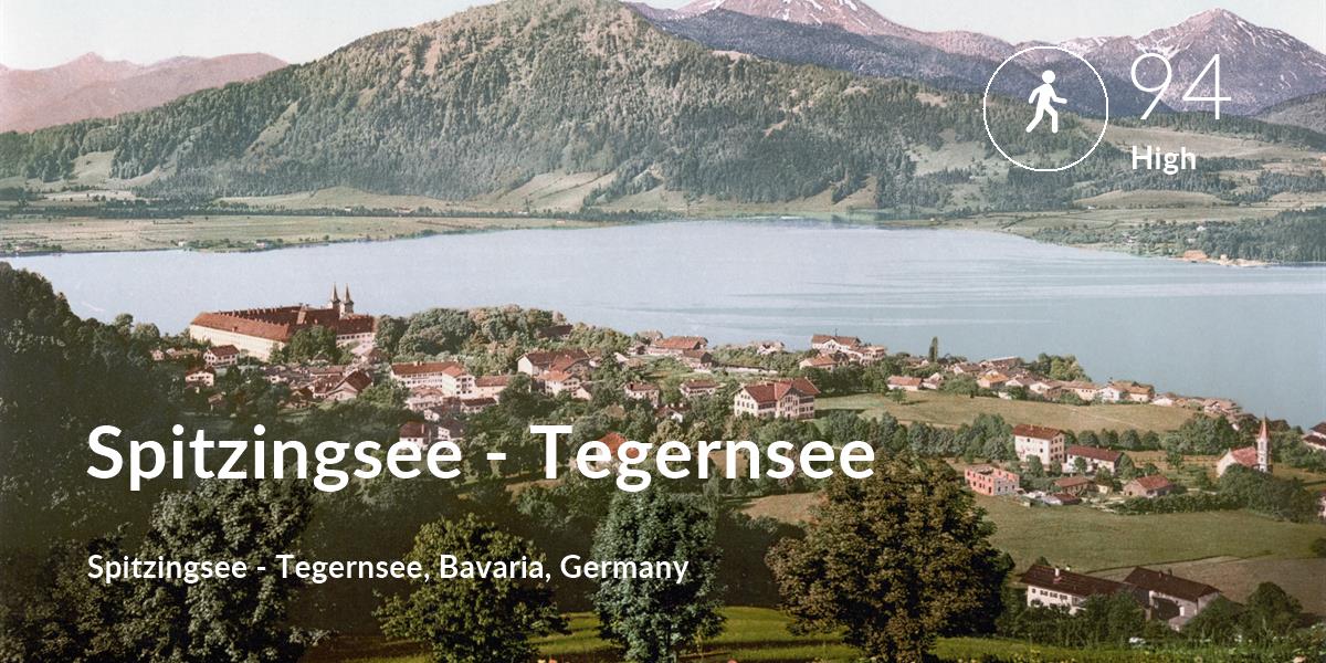 Walking comfort level is 94 in Spitzingsee - Tegernsee