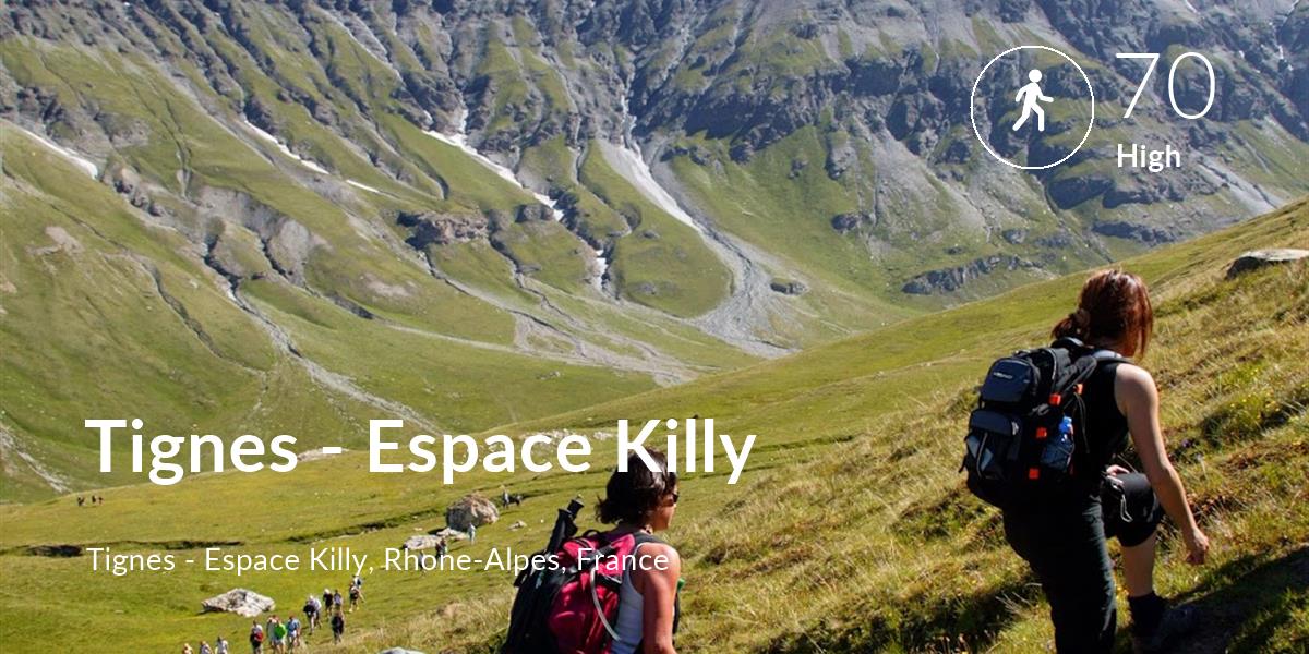 Walking comfort level is 70 in Tignes - Espace Killy