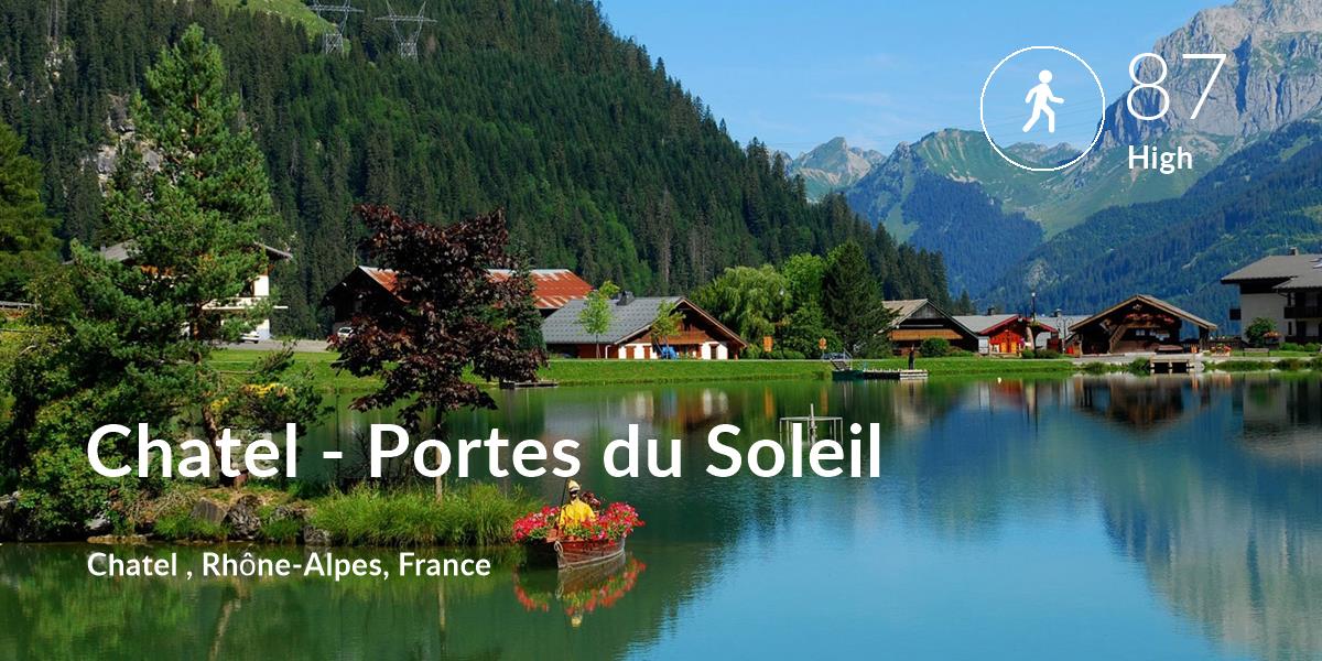 Walking comfort level is 87 in Chatel - Portes du Soleil