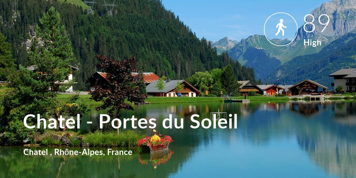 Walking comfort level is 89 in Chatel - Portes du Soleil