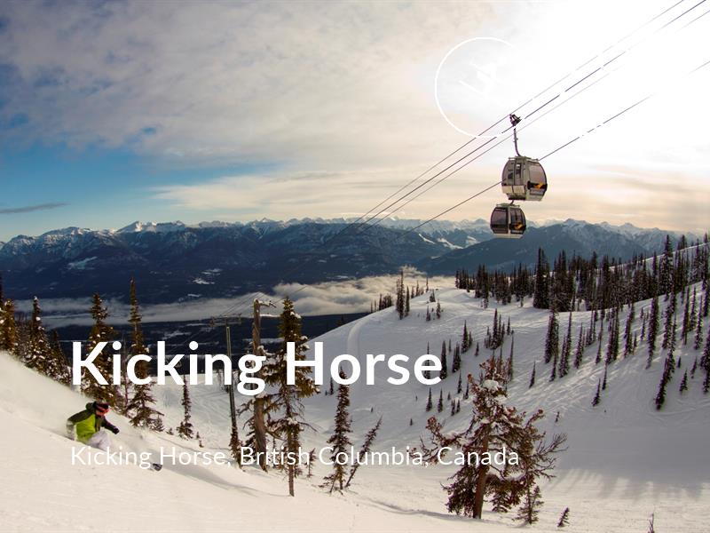 Skiing comfort level is 79 in Kicking Horse