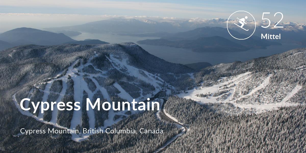 Skiing comfort level is 52 in Cypress Mountain