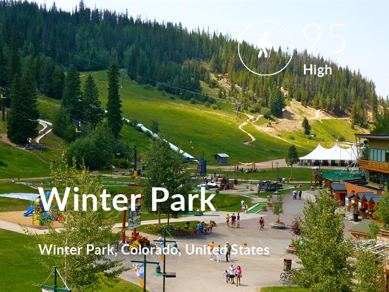 Hiking comfort level is 95 in Winter Park