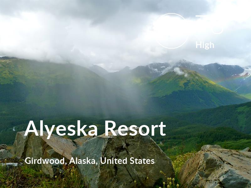 Hiking comfort level is 78 in Alyeska Resort