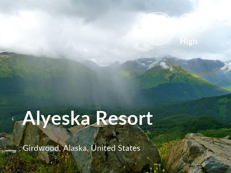 Hiking comfort level is 88 in Alyeska Resort