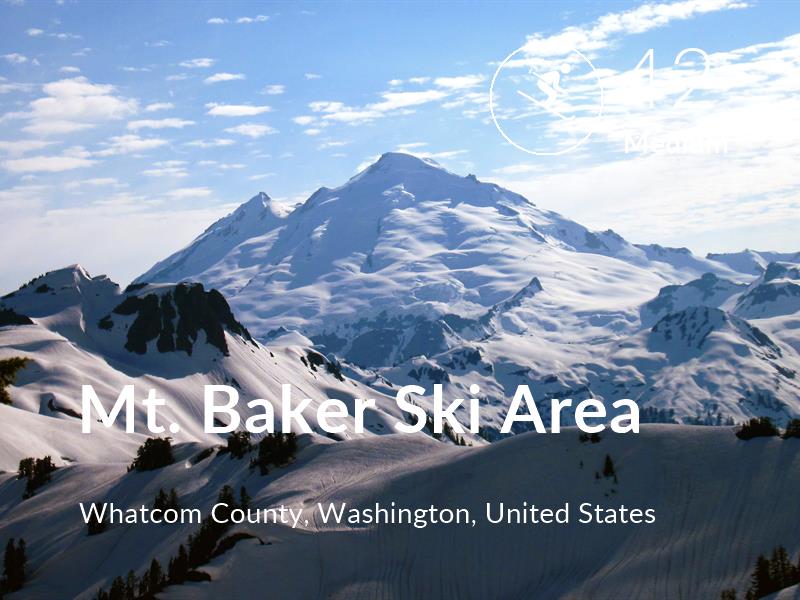 Skiing comfort level is 42 in Mt. Baker Ski Area