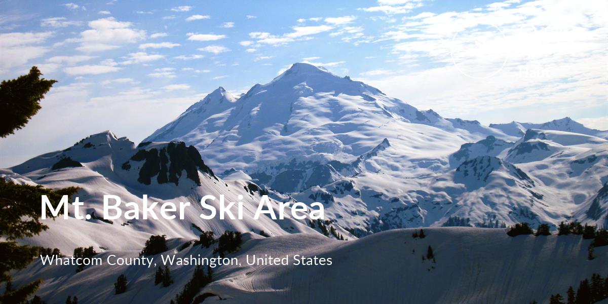 Skiing comfort level is 89 in Mt. Baker Ski Area