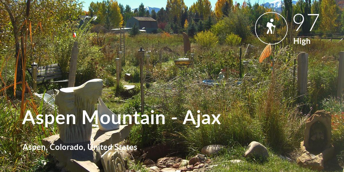 Hiking comfort level is 97 in Aspen Mountain - Ajax