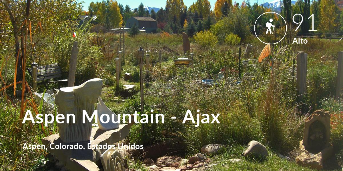 Senderismo comfort level is 91 in Aspen Mountain - Ajax