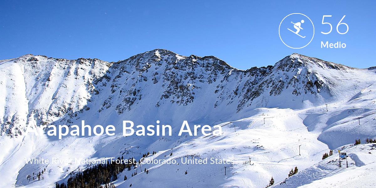 Skiing comfort level is 56 in Arapahoe Basin Area