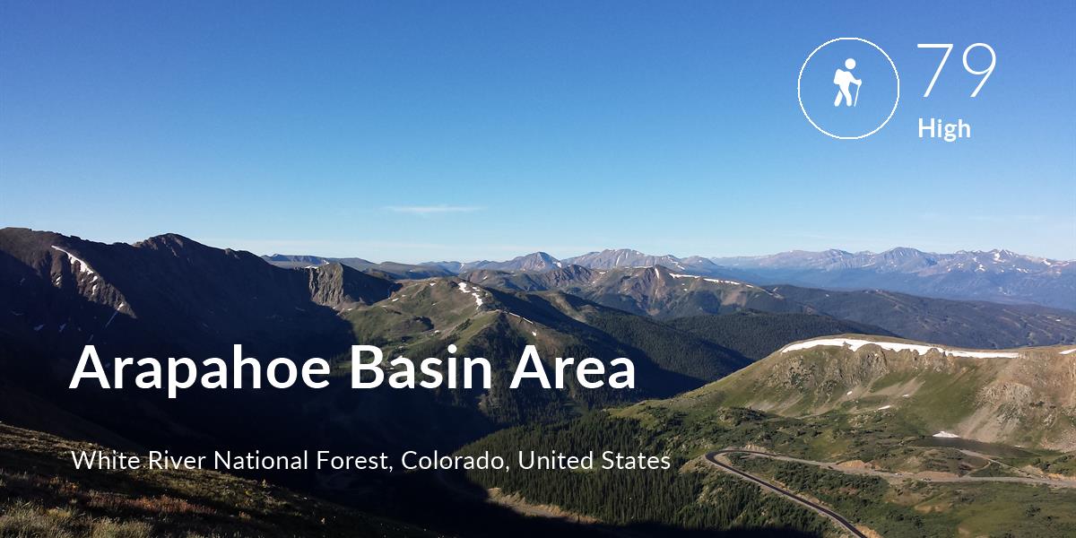 Hiking comfort level is 79 in Arapahoe Basin Area