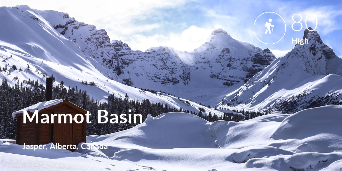Hiking  comfort level is 80 in Marmot Basin