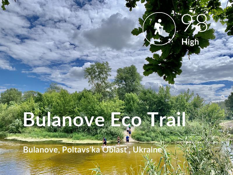 Hiking comfort level is 98 in Bulanove Eco Trail