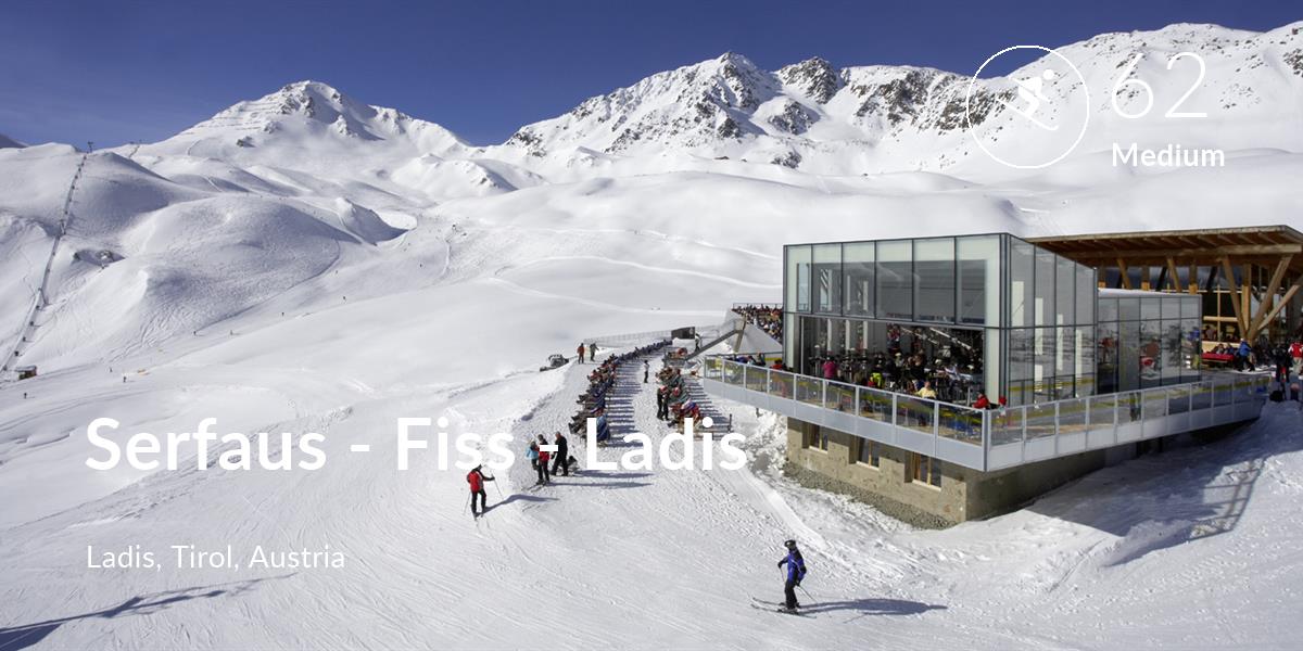 Skiing comfort level is 62 in Serfaus - Fiss - Ladis