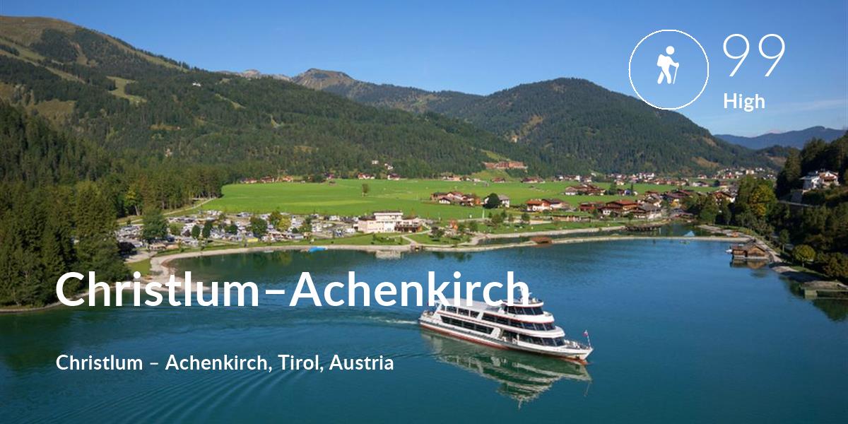 Hiking comfort level is 99 in Christlum–Achenkirch