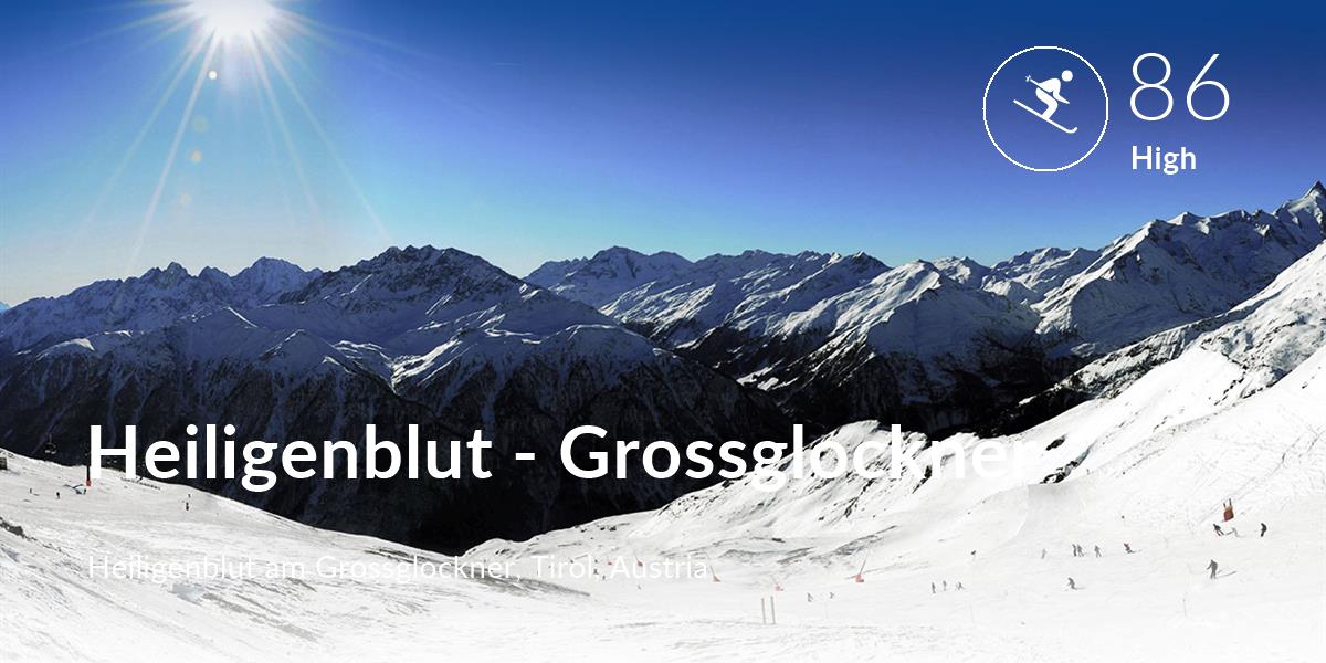 Skiing comfort level is 86 in Heiligenblut - Grossglockner