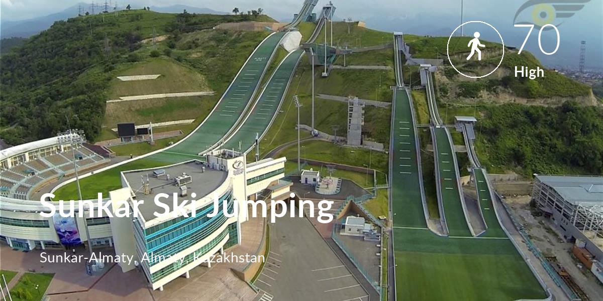 Walking comfort level is 70 in Sunkar Ski Jumping