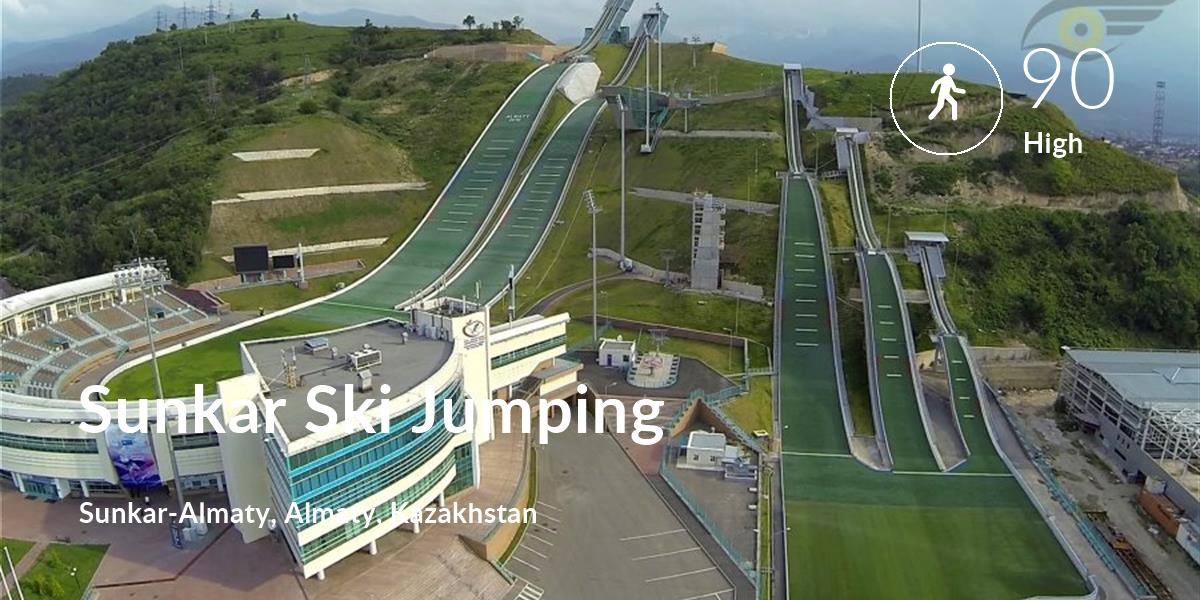Walking comfort level is 90 in Sunkar Ski Jumping