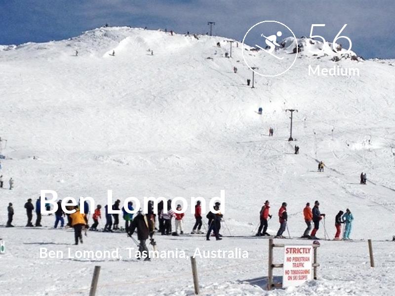 Skiing comfort level is 56 in Ben Lomond