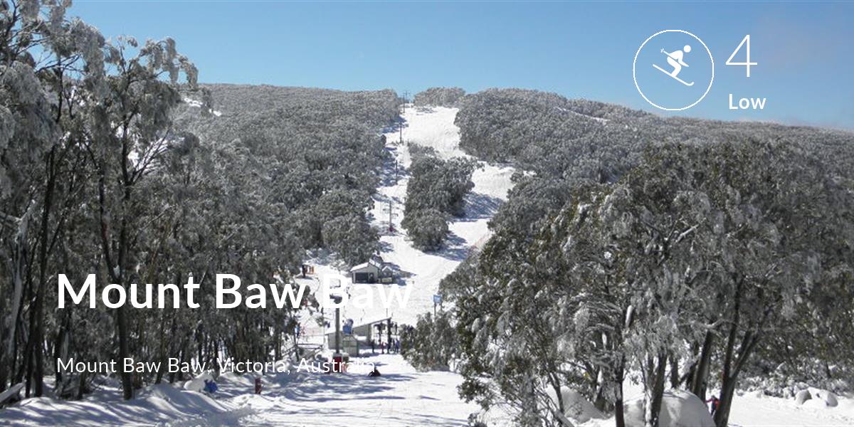 Skiing comfort level is 4 in Mount Baw Baw