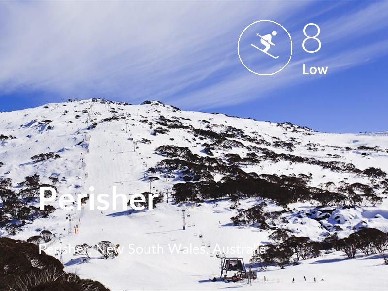 Skiing comfort level is 8 in Perisher