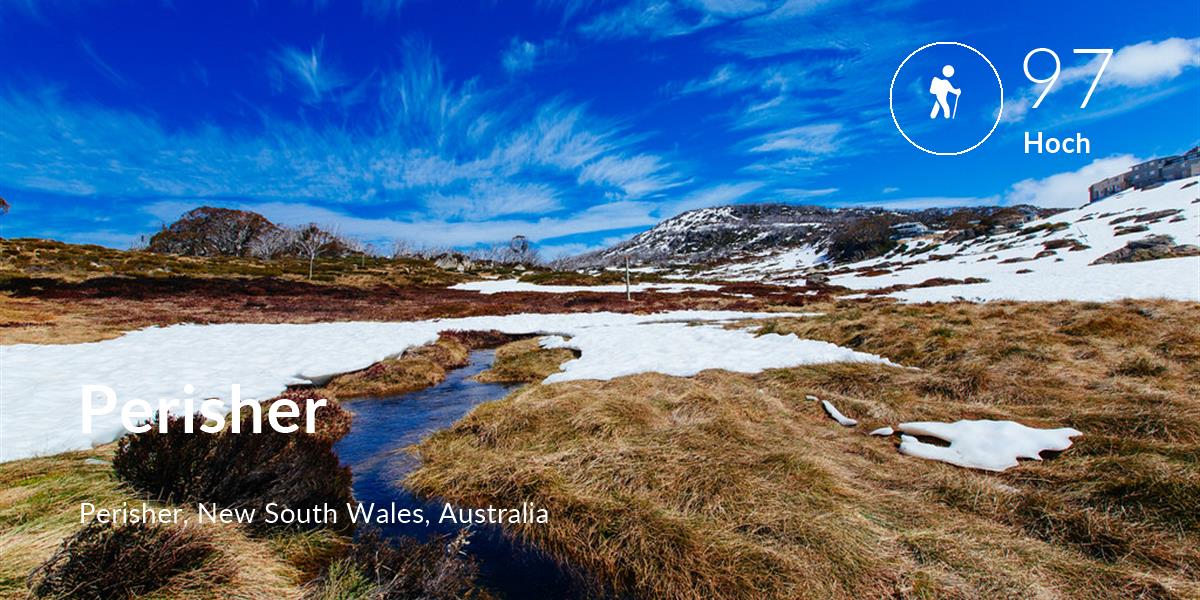 Hiking comfort level is 97 in Perisher