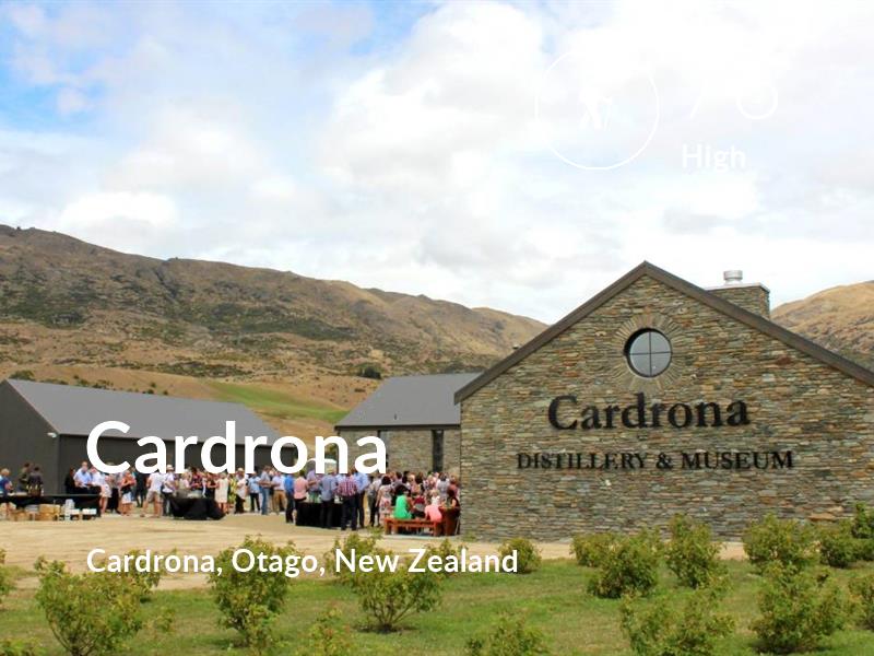 Hiking comfort level is 76 in Cardrona