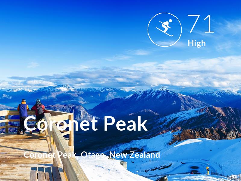 Skiing comfort level is 71 in Coronet Peak