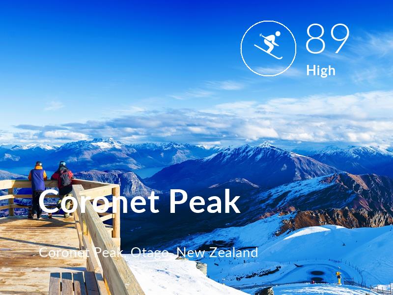Skiing comfort level is 89 in Coronet Peak