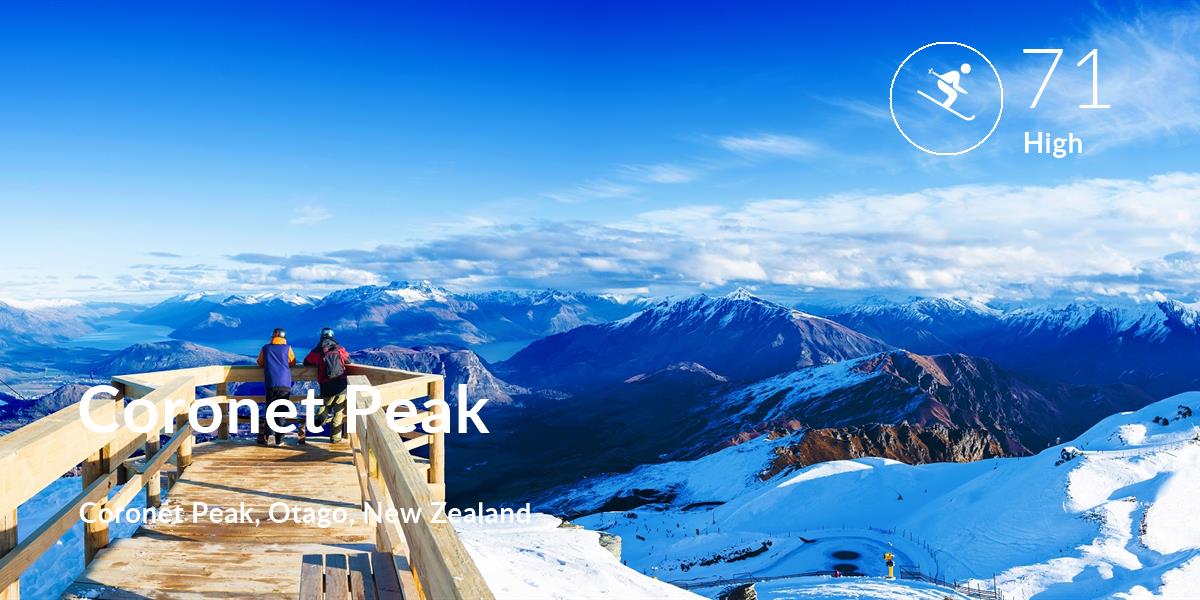 Skiing comfort level is 71 in Coronet Peak