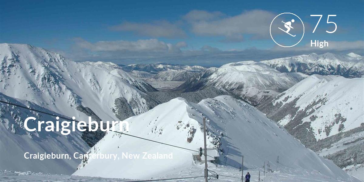 Skiing comfort level is 75 in Craigieburn