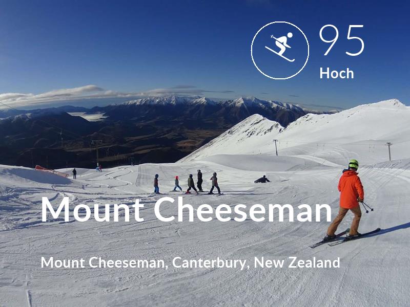 Skifahren comfort level is 95 in Mount Cheeseman