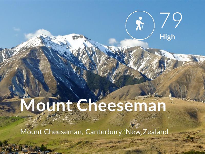 Hiking comfort level is 79 in Mount Cheeseman