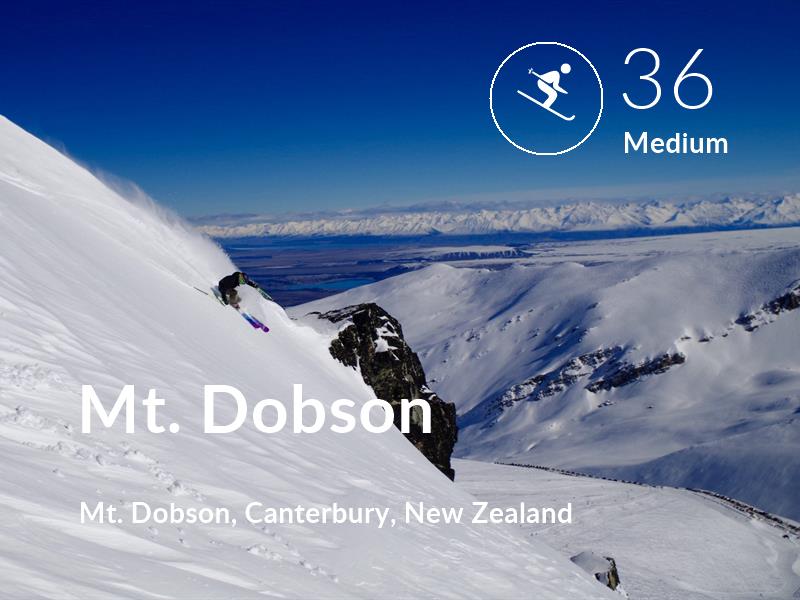 Skiing comfort level is 36 in Mt. Dobson