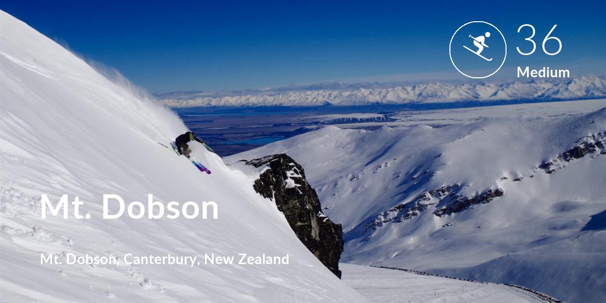 Skiing comfort level is 36 in Mt. Dobson