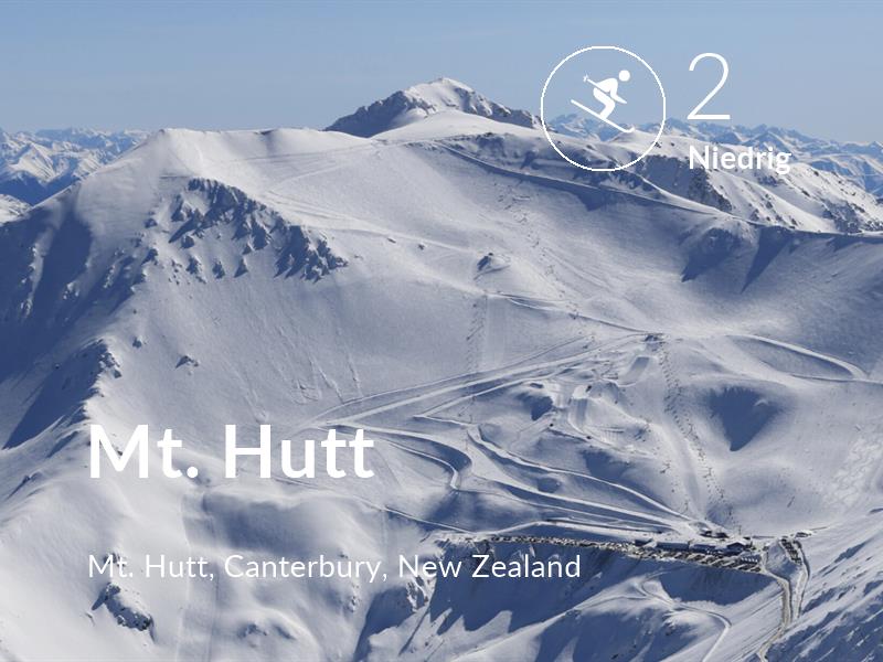 Skiing comfort level is 2 in Mt. Hutt