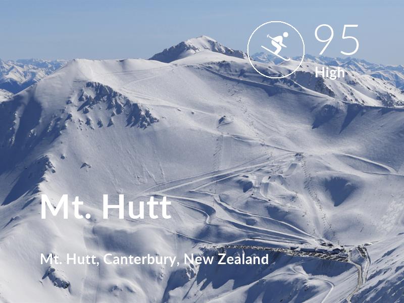 Skiing comfort level is 95 in Mt. Hutt