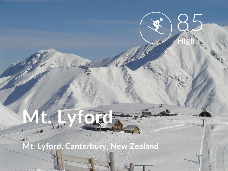Skiing comfort level is 85 in Mt. Lyford