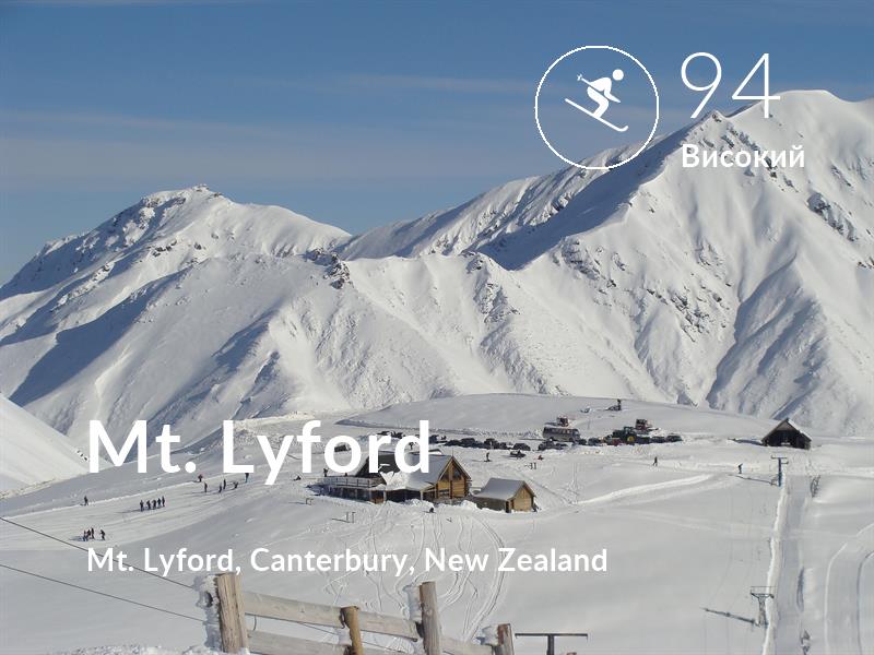 Лижі comfort level is 94 in Mt. Lyford