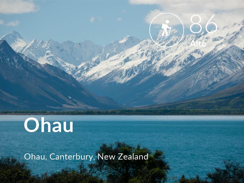 Senderismo comfort level is 86 in Ohau