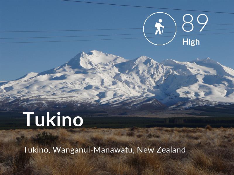 Hiking comfort level is 89 in Tukino